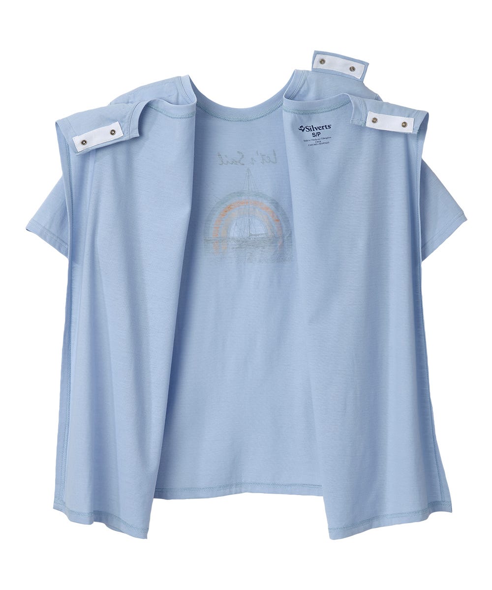 Men's Open Back Graphic Tee - Silverts 7