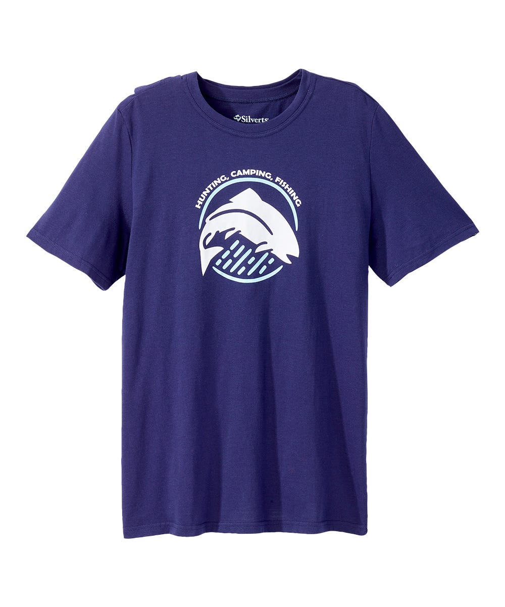 Men's Open Back Graphic Tee - Silverts 9