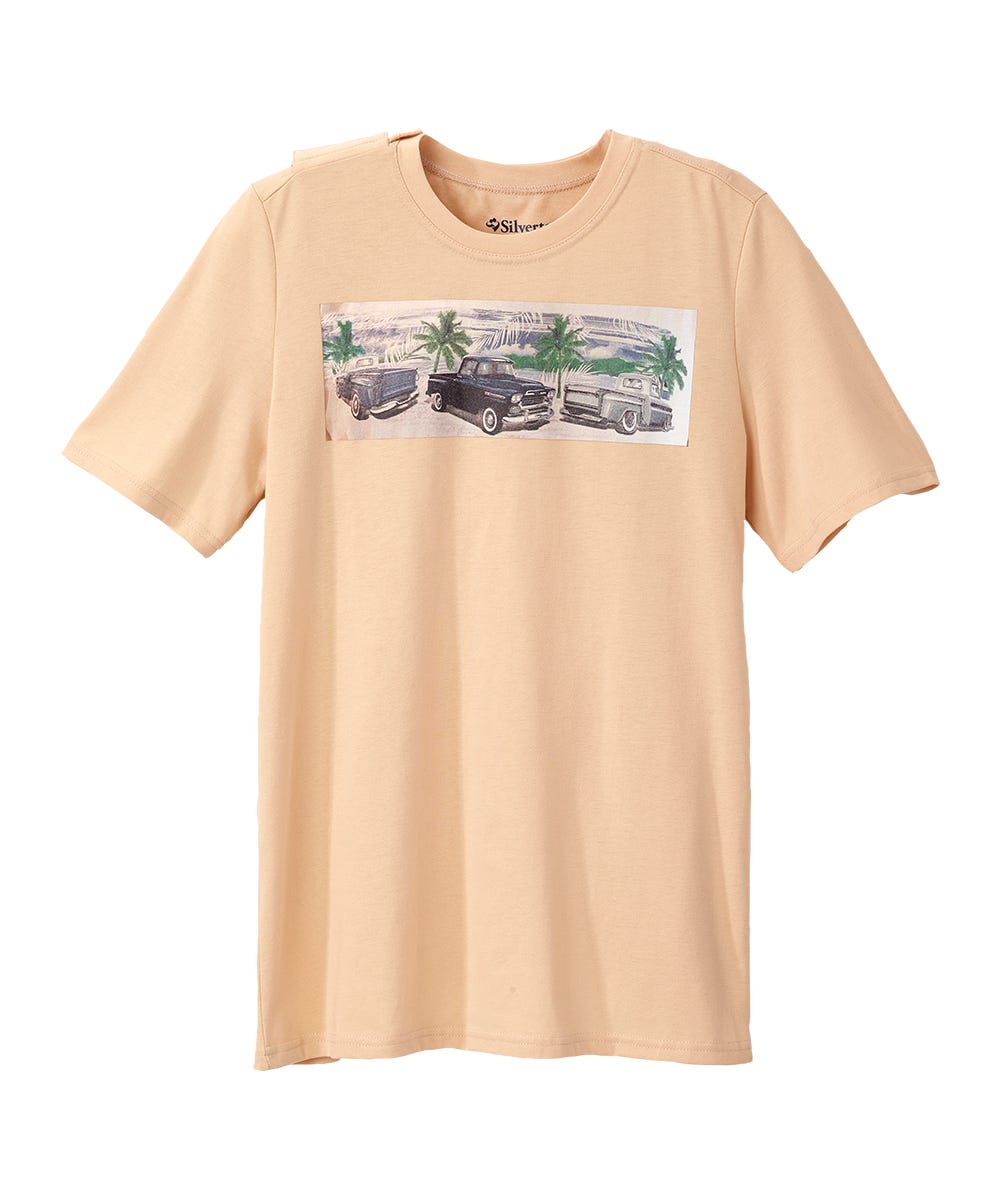 Men's Open Back Graphic Tee - Silverts 1
