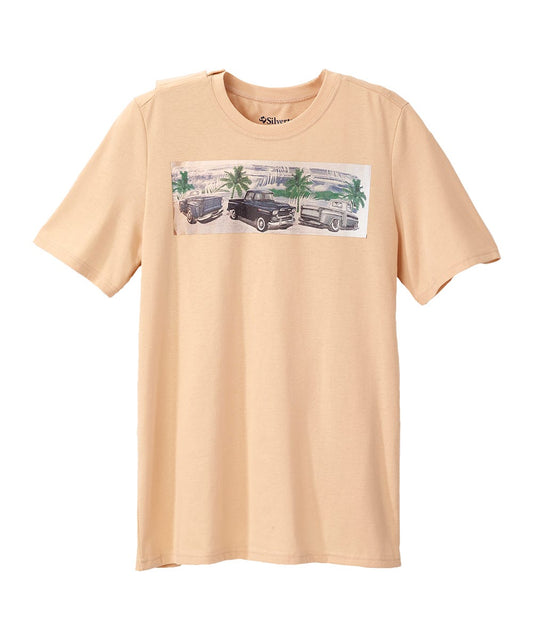 Men's Open Back Graphic Tee - Silverts 1