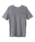 Men's Open Back V-Neck Pocket T-Shirt - Silverts 7