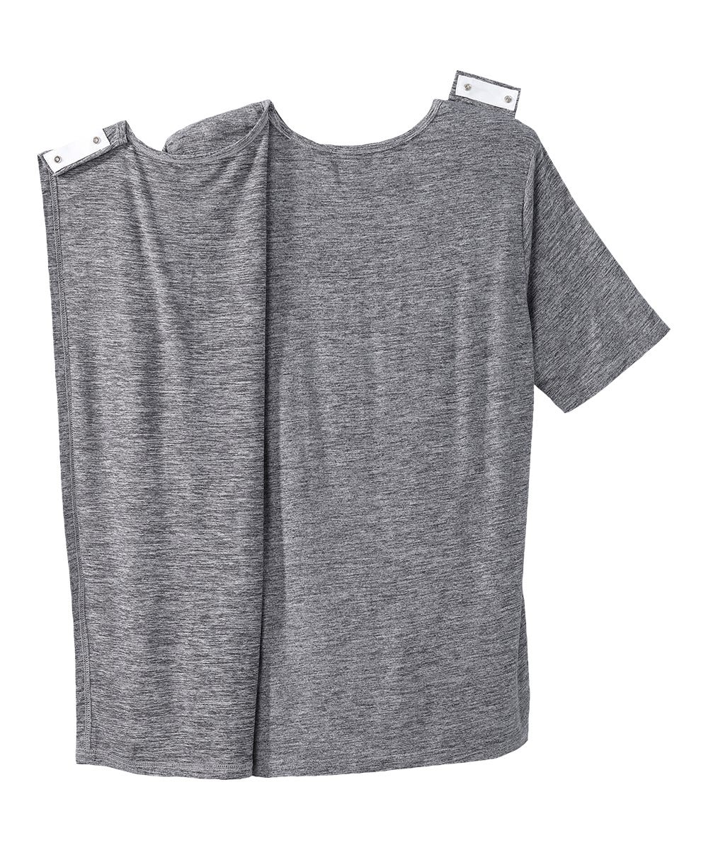 Men's Open Back V-Neck Pocket T-Shirt - Silverts 8