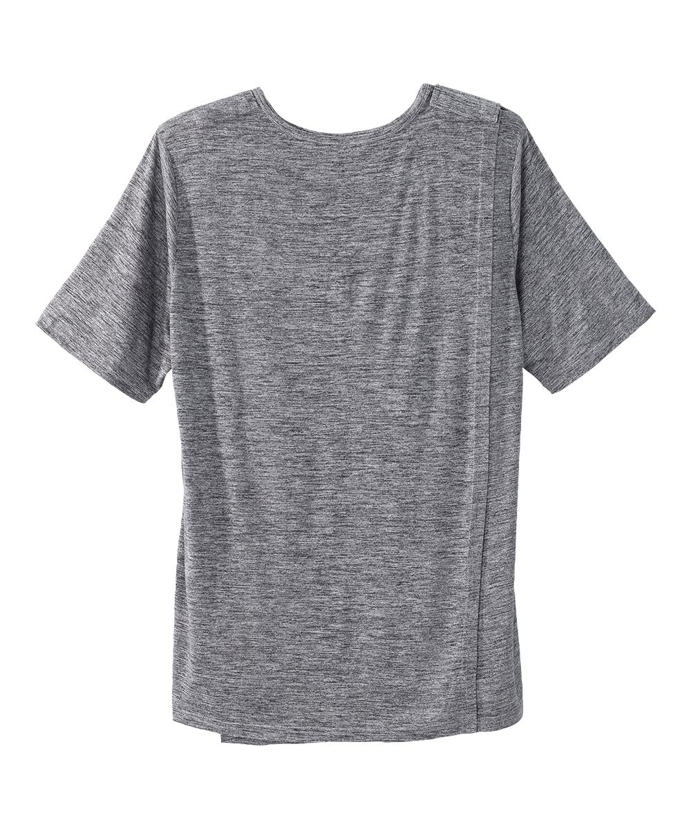 Men's Open Back V-Neck Pocket T-Shirt - Silverts 10