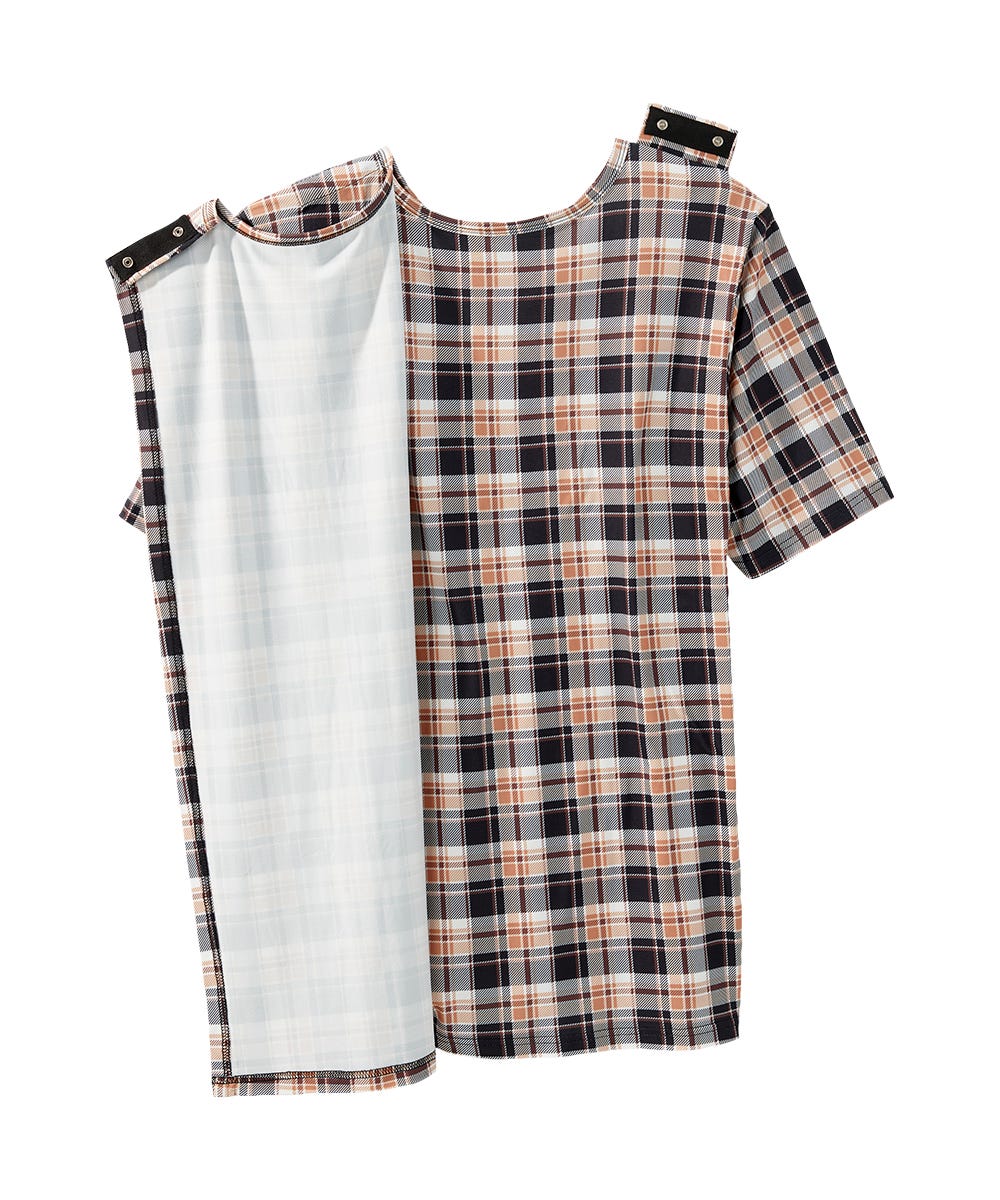 Men's Open Back V-Neck Pocket T-Shirt - Silverts 12