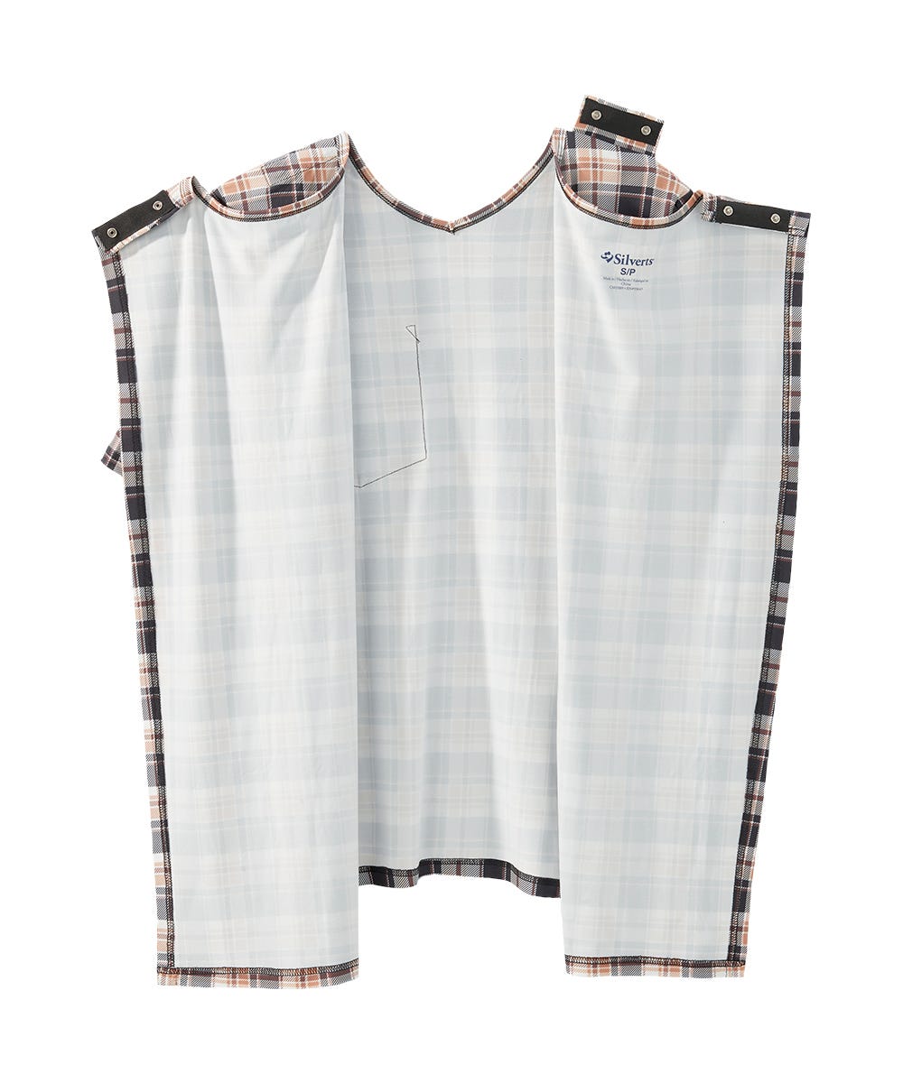 Men's Open Back V-Neck Pocket T-Shirt - Silverts 13