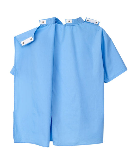Men's Open Back Classic Short Sleeve Shirt - Silverts 2