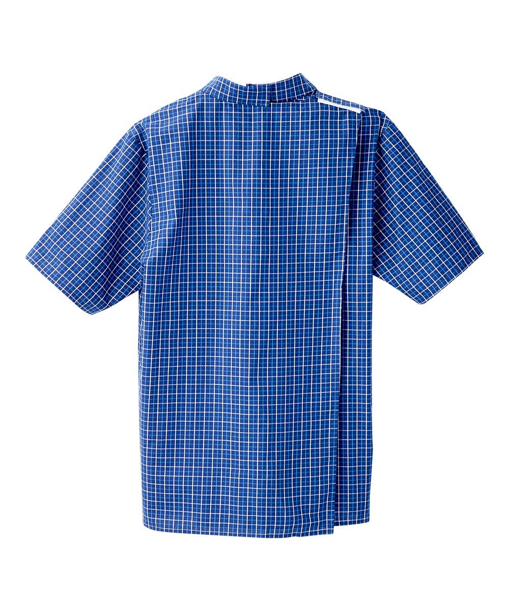 Men's Open Back Classic Short Sleeve Shirt - Silverts 12