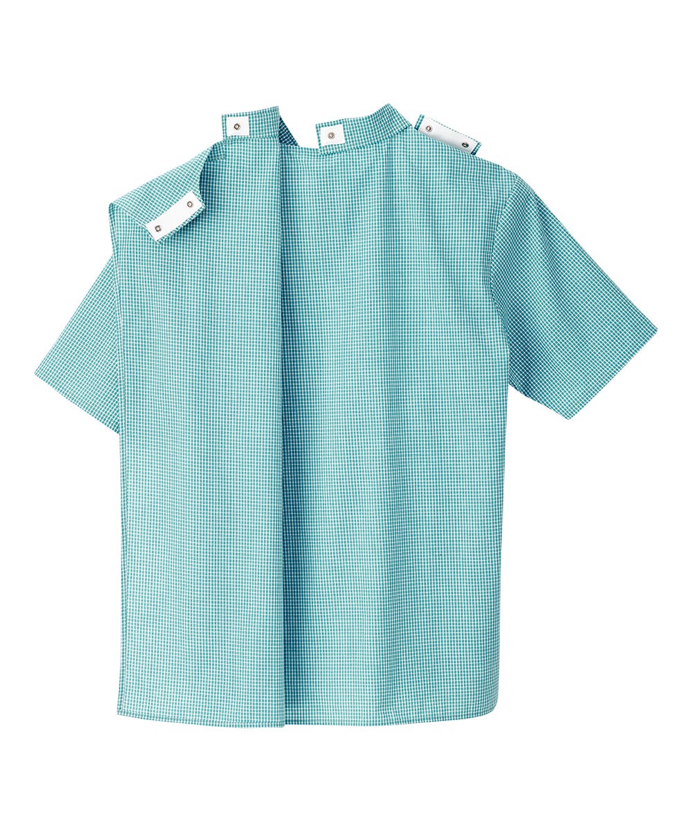 Men's Open Back Classic Short Sleeve Shirt - Silverts 8