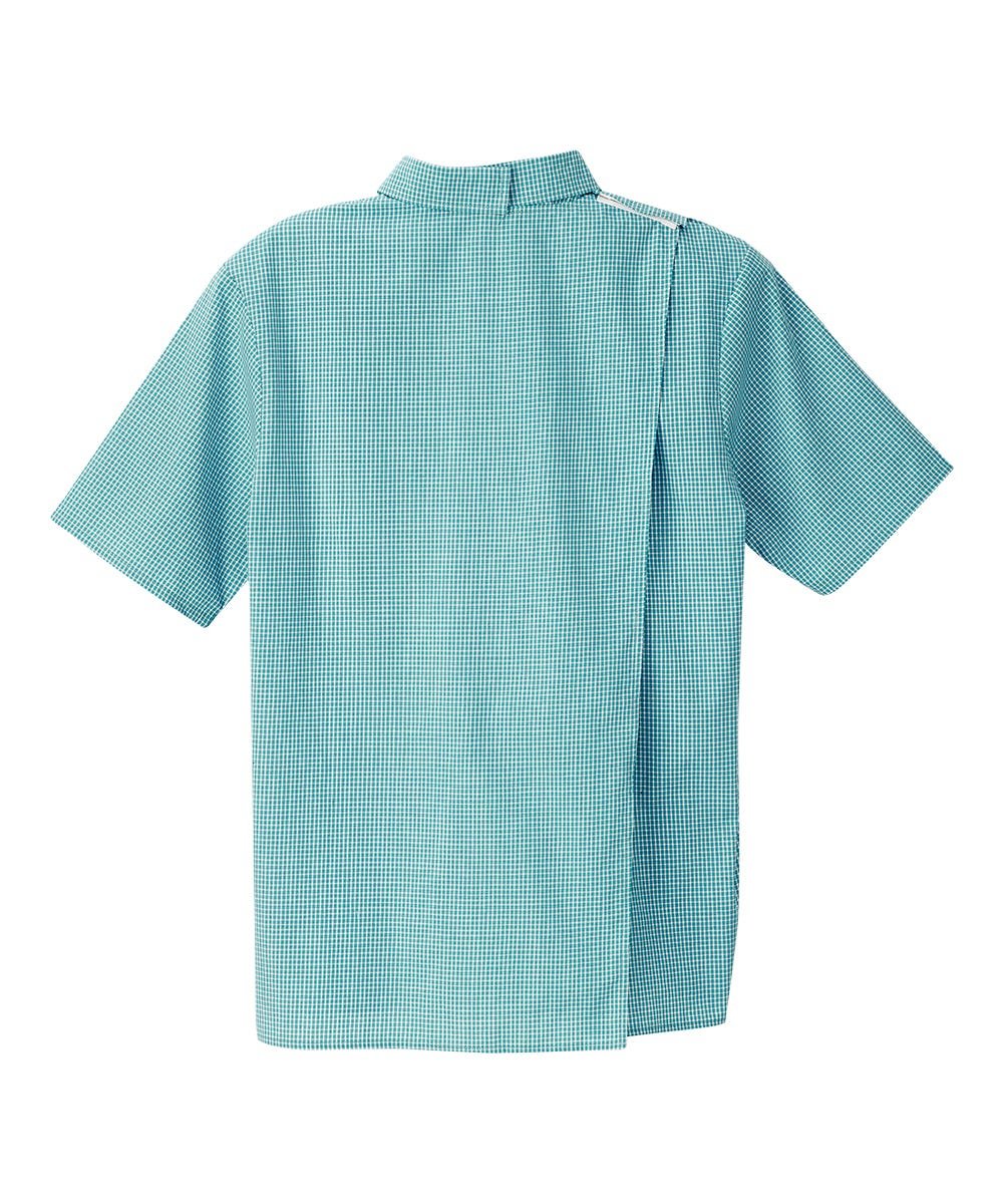 Men's Open Back Classic Short Sleeve Shirt - Silverts 10