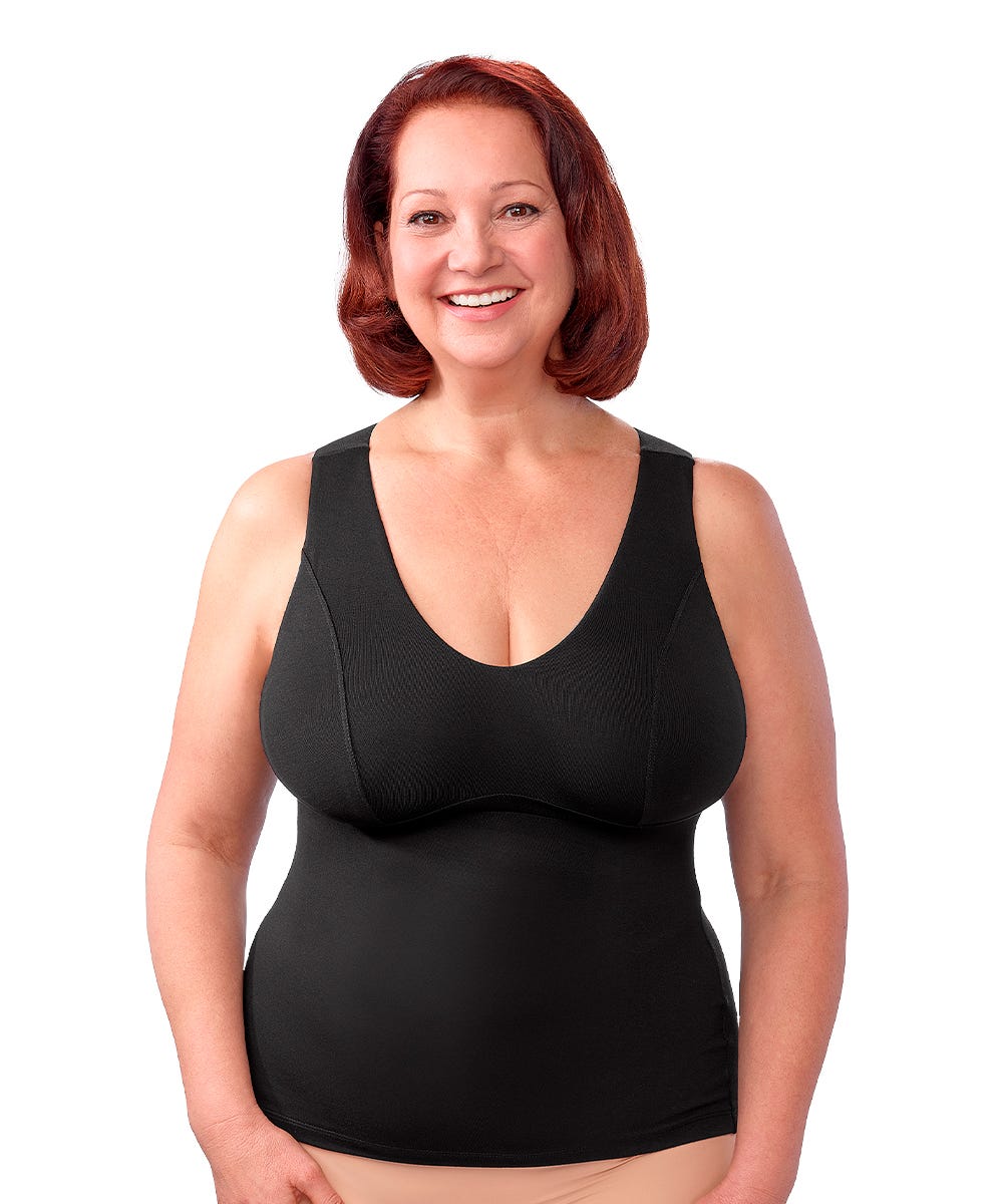 Women's Adaptive Wire-Free Breast Nest Bra Camisole - Silverts 15