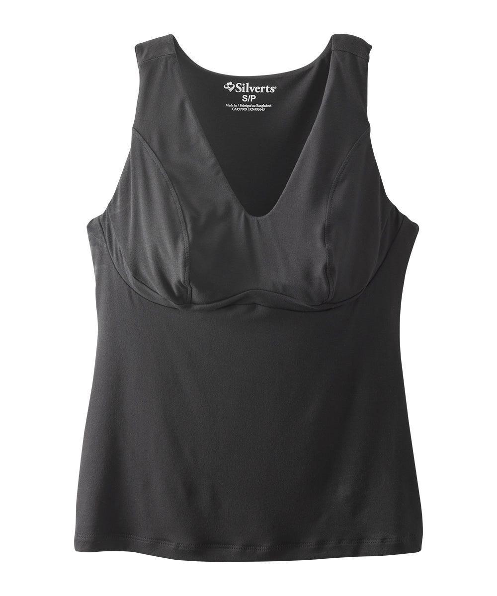 Women's Adaptive Wire-Free Breast Nest Bra Camisole - Silverts 13