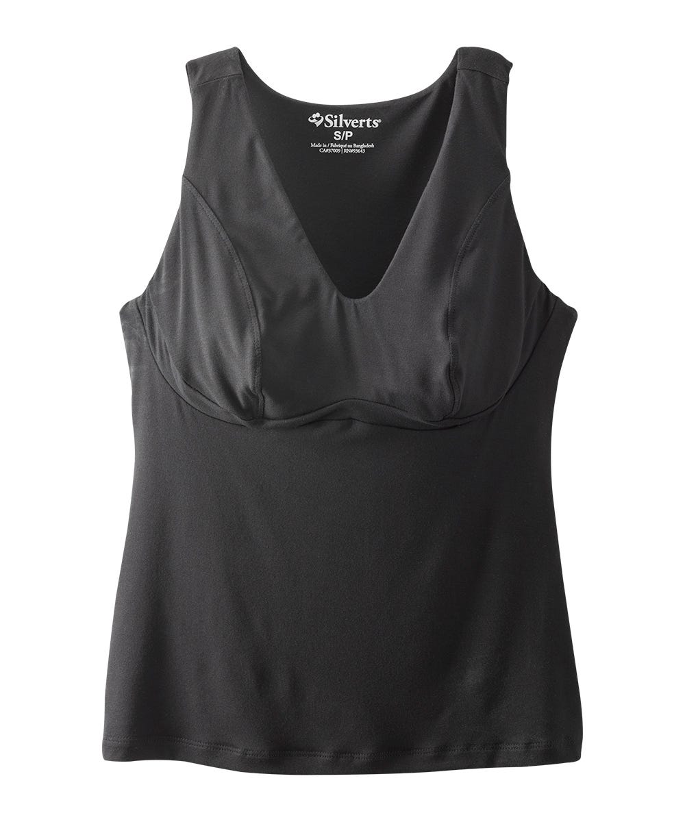 Women's Adaptive Wire-Free Breast Nest Bra Camisole - Silverts 17
