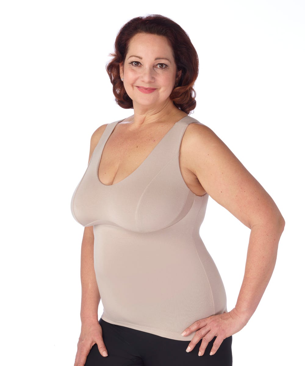 Women's Adaptive Wire-Free Breast Nest Bra Camisole - Silverts 3