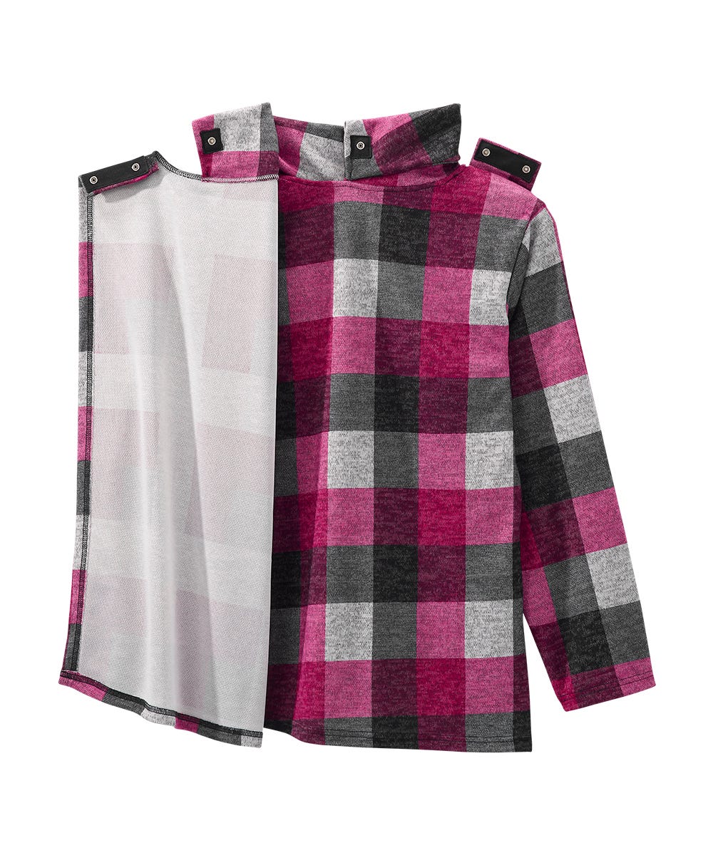 Women's Open Back Cowl Neck Top - Silverts 16