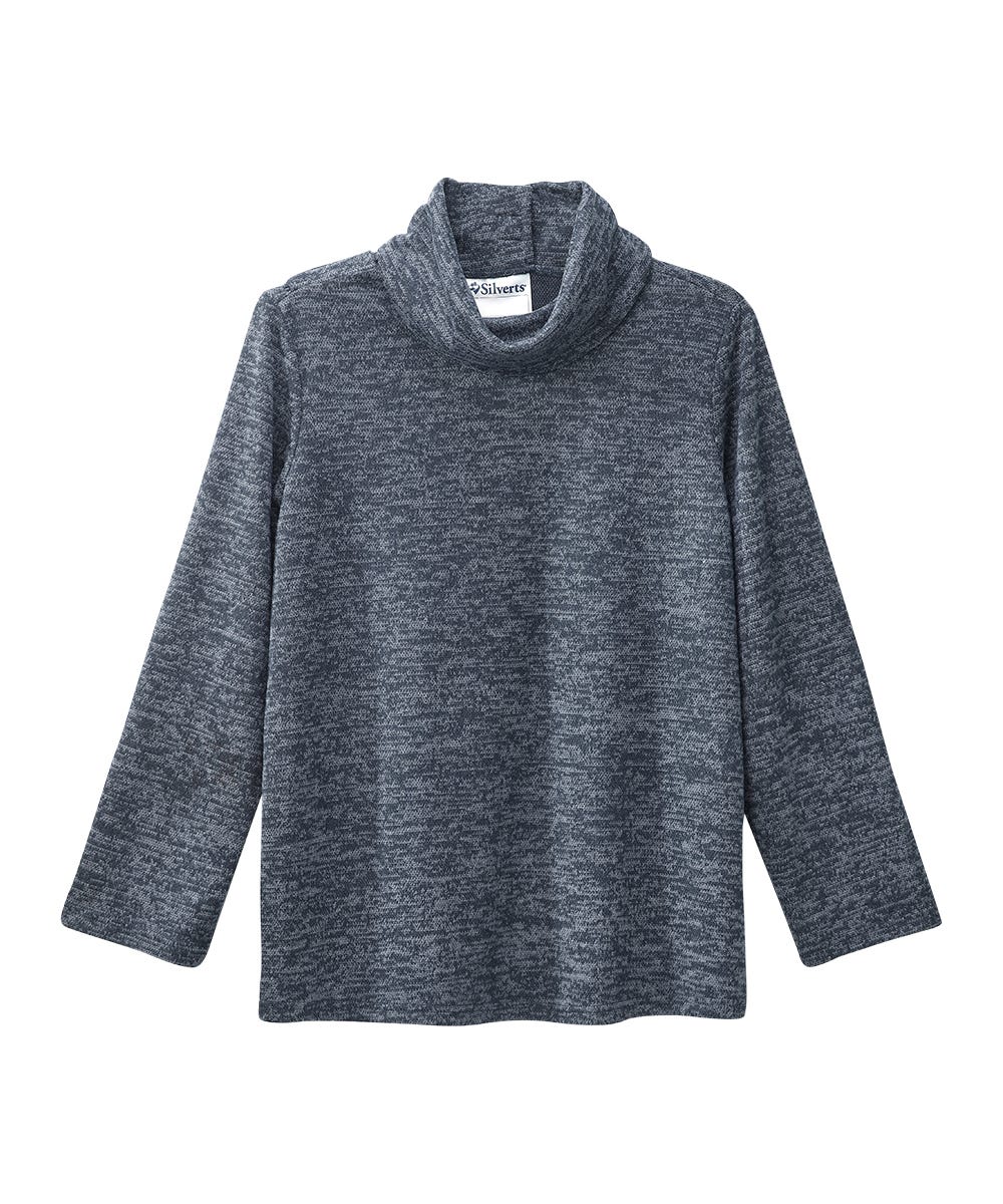 Women's Open Back Cowl Neck Top - Silverts 4