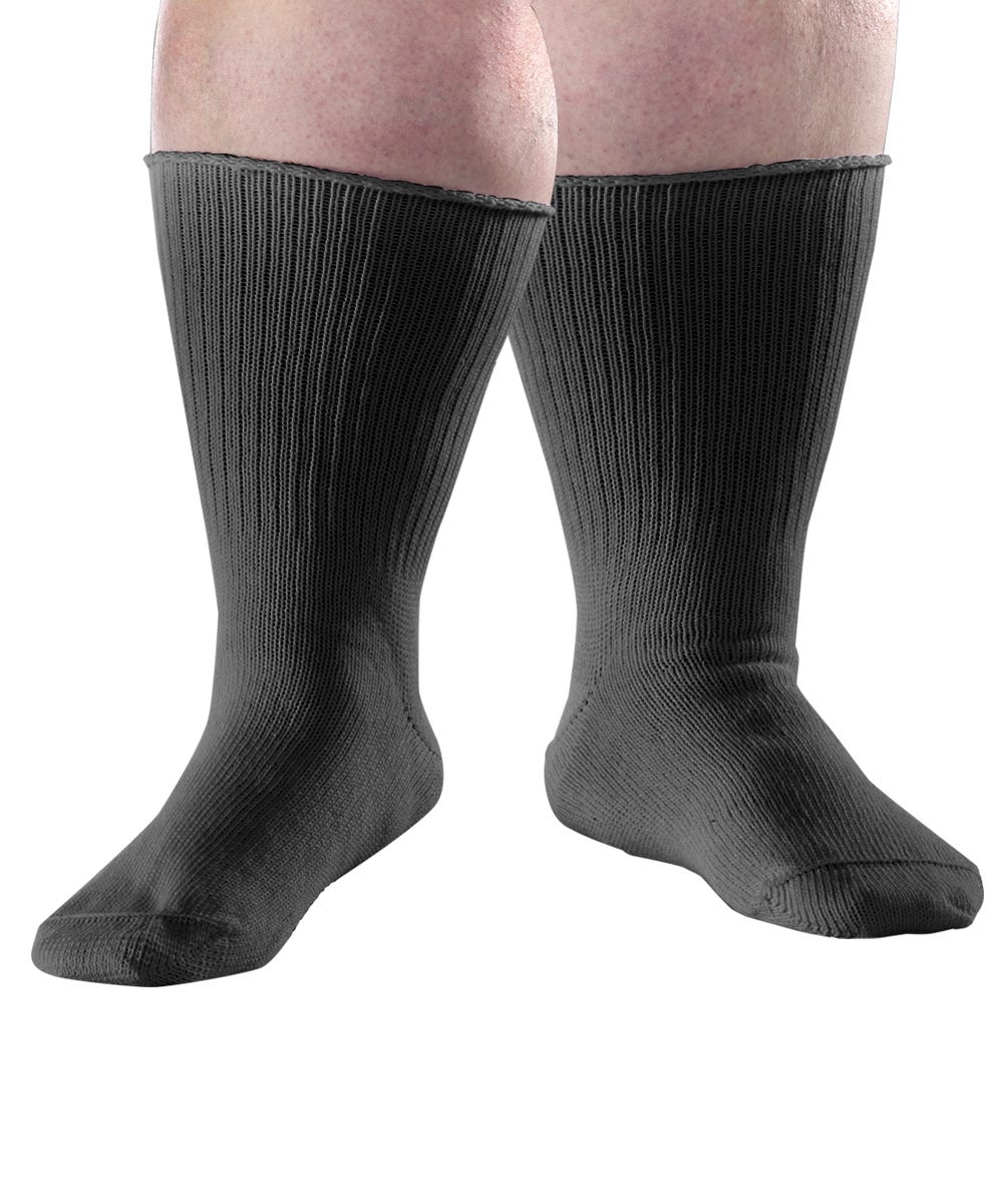 2 Pack - Extra Wide Edema Diabetic Socks for Men and Women - Silverts 5