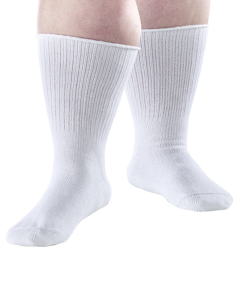2 Pack - Extra Wide Edema Diabetic Socks for Men and Women - Silverts 10