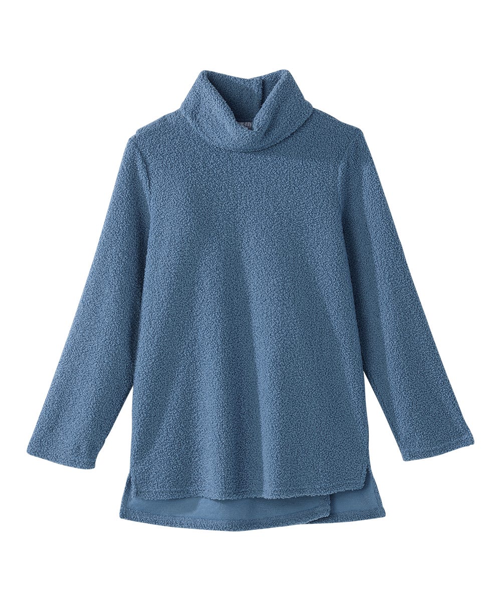 Women's Open Back Textured Turtleneck Top - Silverts 6