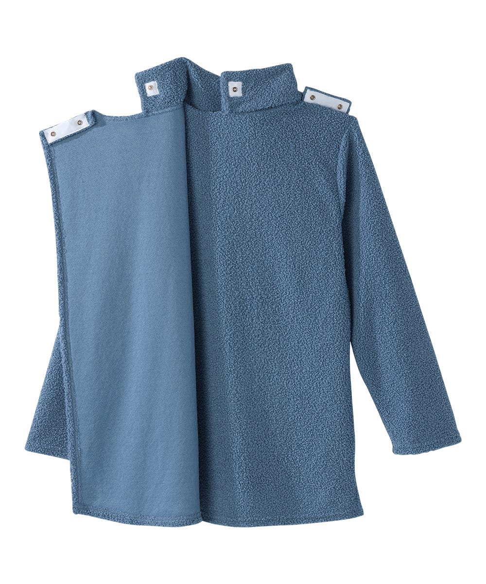 Women's Open Back Textured Turtleneck Top - Silverts 7