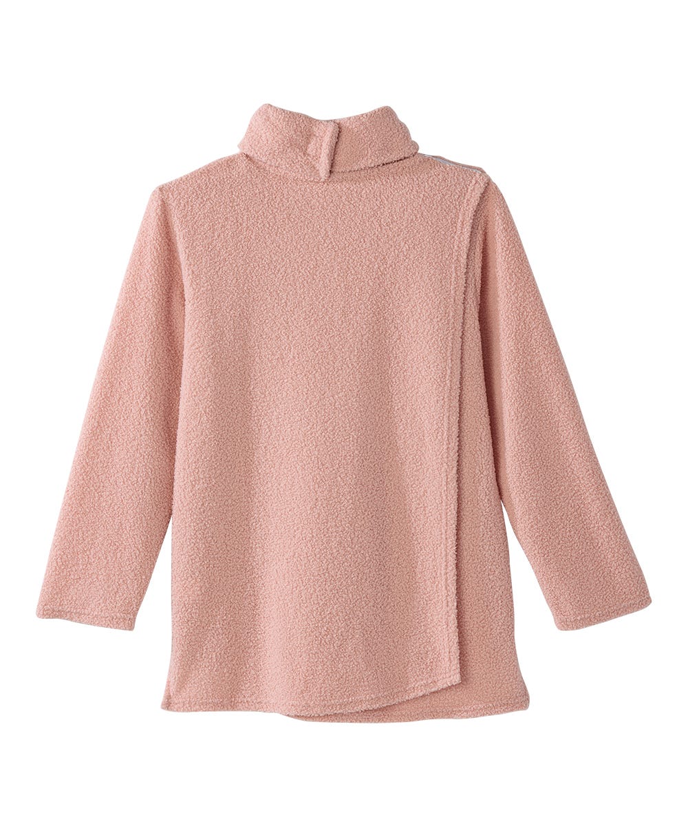 Women's Open Back Textured Turtleneck Top - Silverts 14