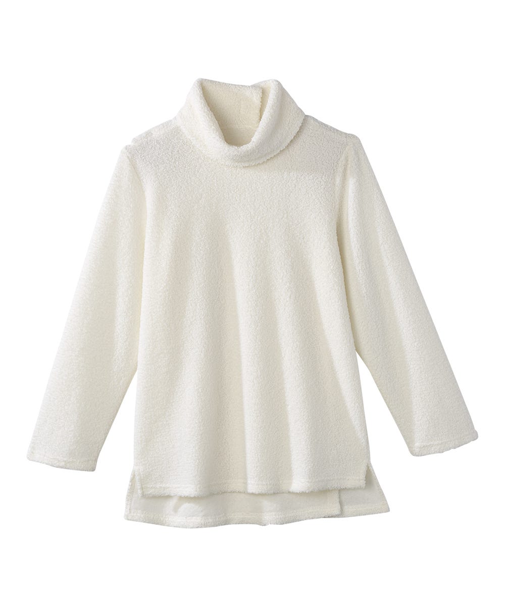 Women's Open Back Textured Turtleneck Top - Silverts 1
