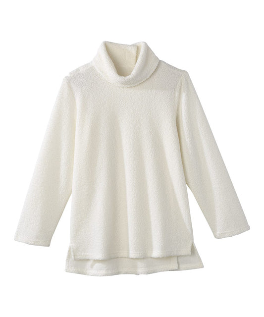 Women's Open Back Textured Turtleneck Top - Silverts 1