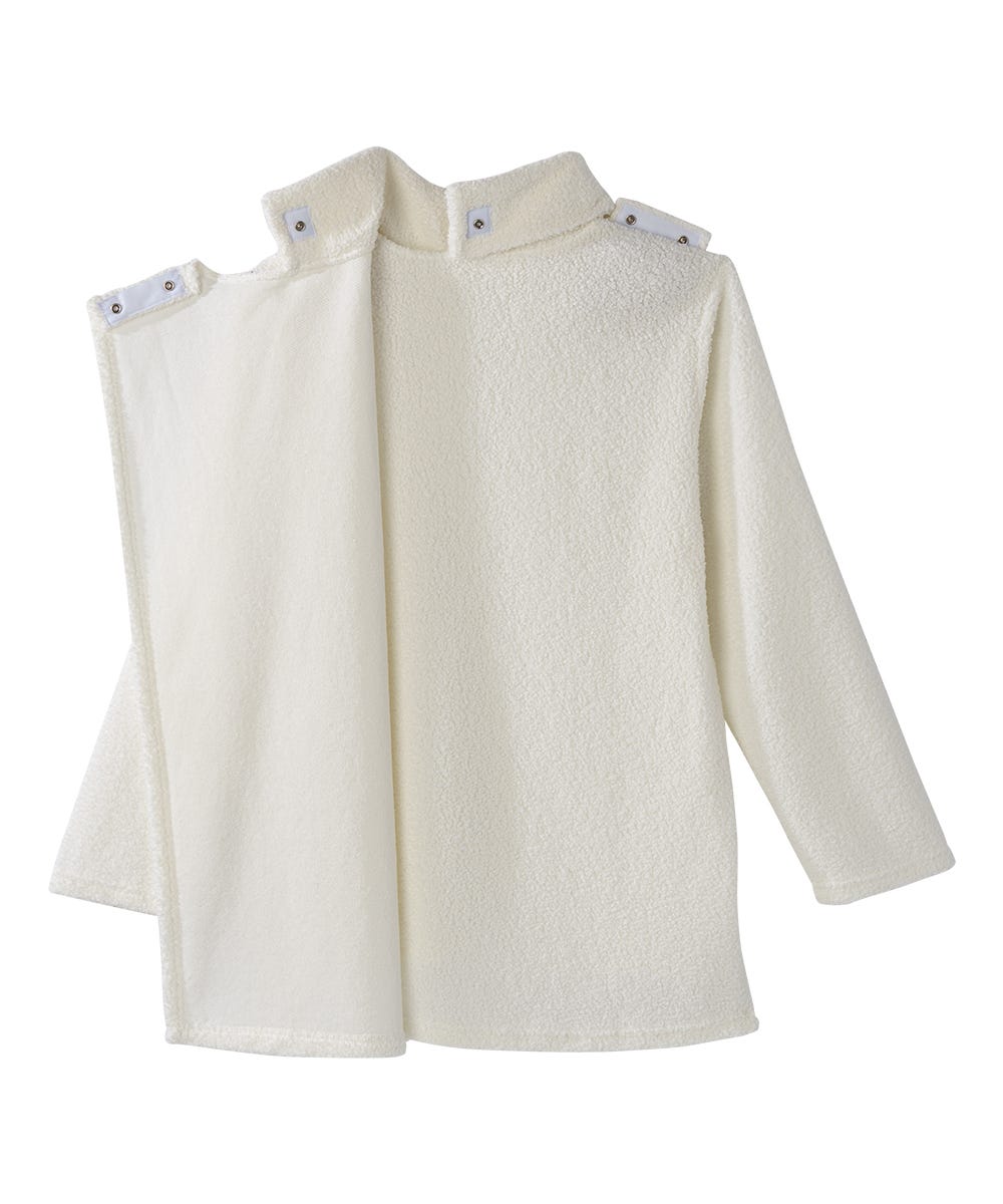 Women's Open Back Textured Turtleneck Top - Silverts 2