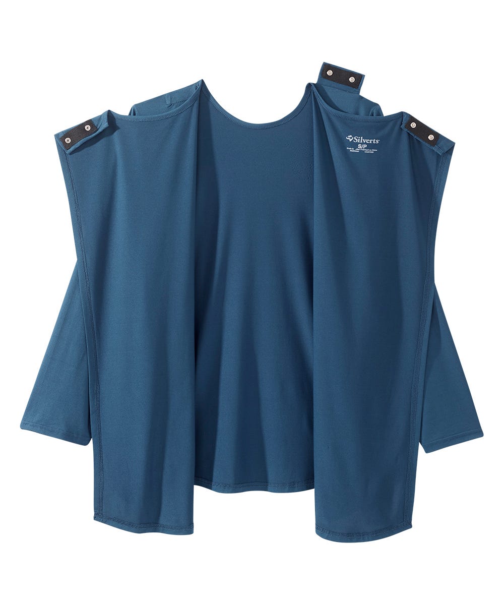 Women's Open Back Embellished Long Sleeve Top - Silverts 18