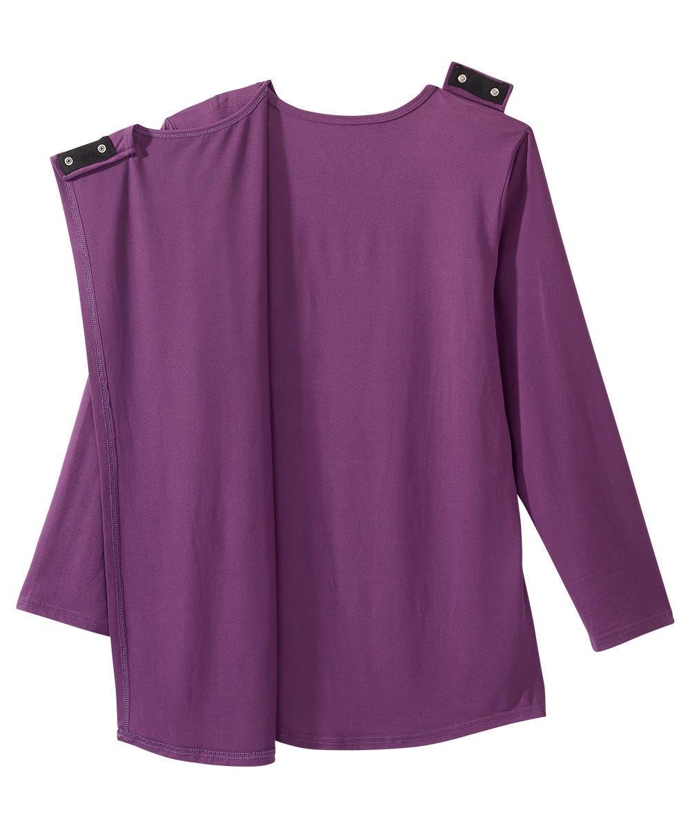 Women's Open Back Embellished Long Sleeve Top - Silverts 7