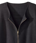 Women's Zip Front Sweater - Silverts 2