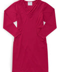 Women's Long-Sleeve Open Back Ponte Dress - Silverts 1