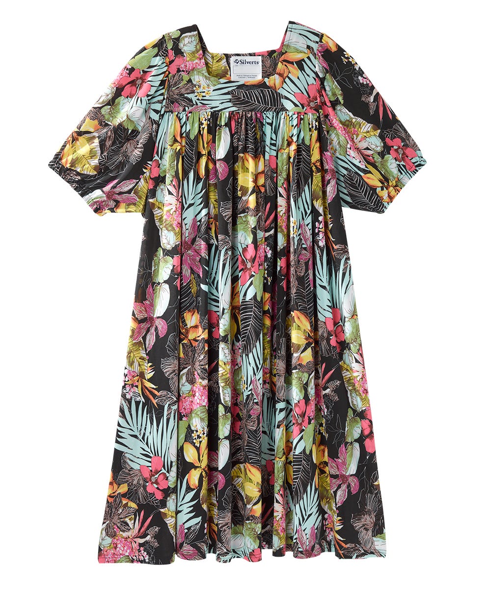 Women's Self Dressing Duster House Dress - Silverts 28