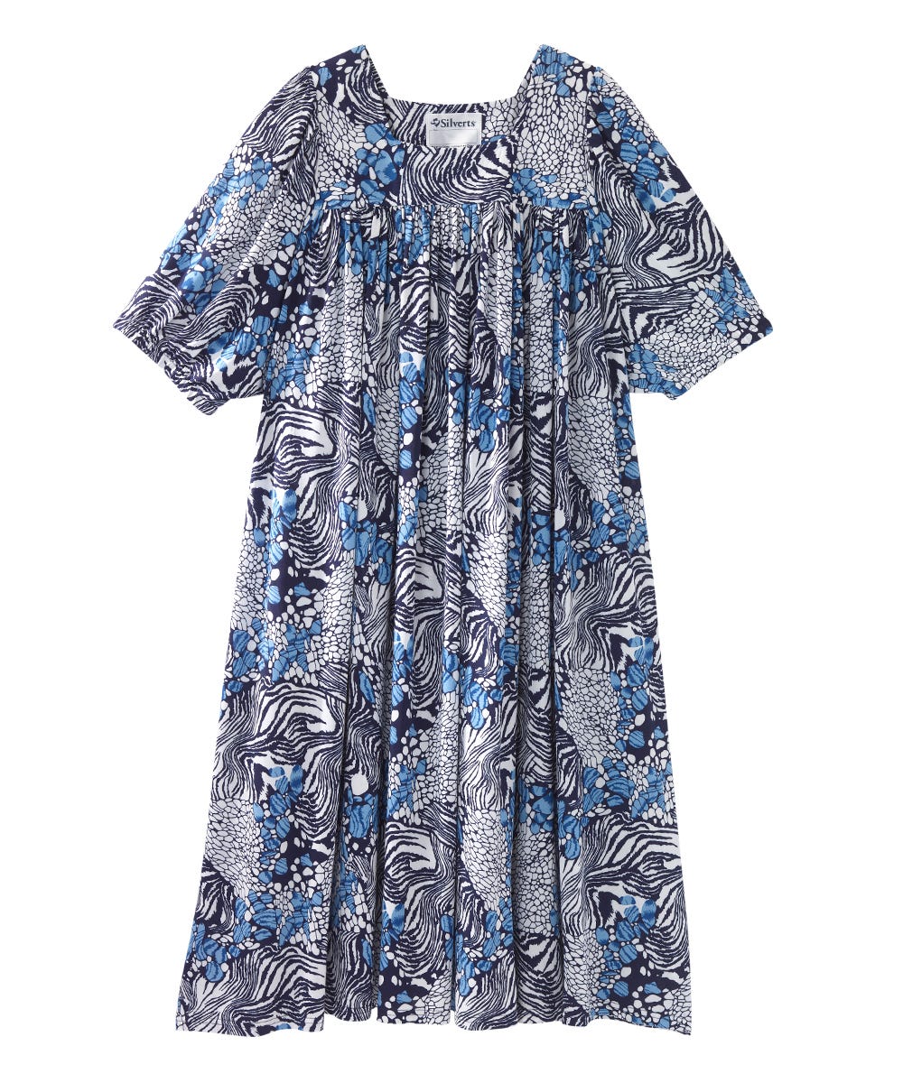 Women's Self Dressing Duster House Dress - Silverts 31