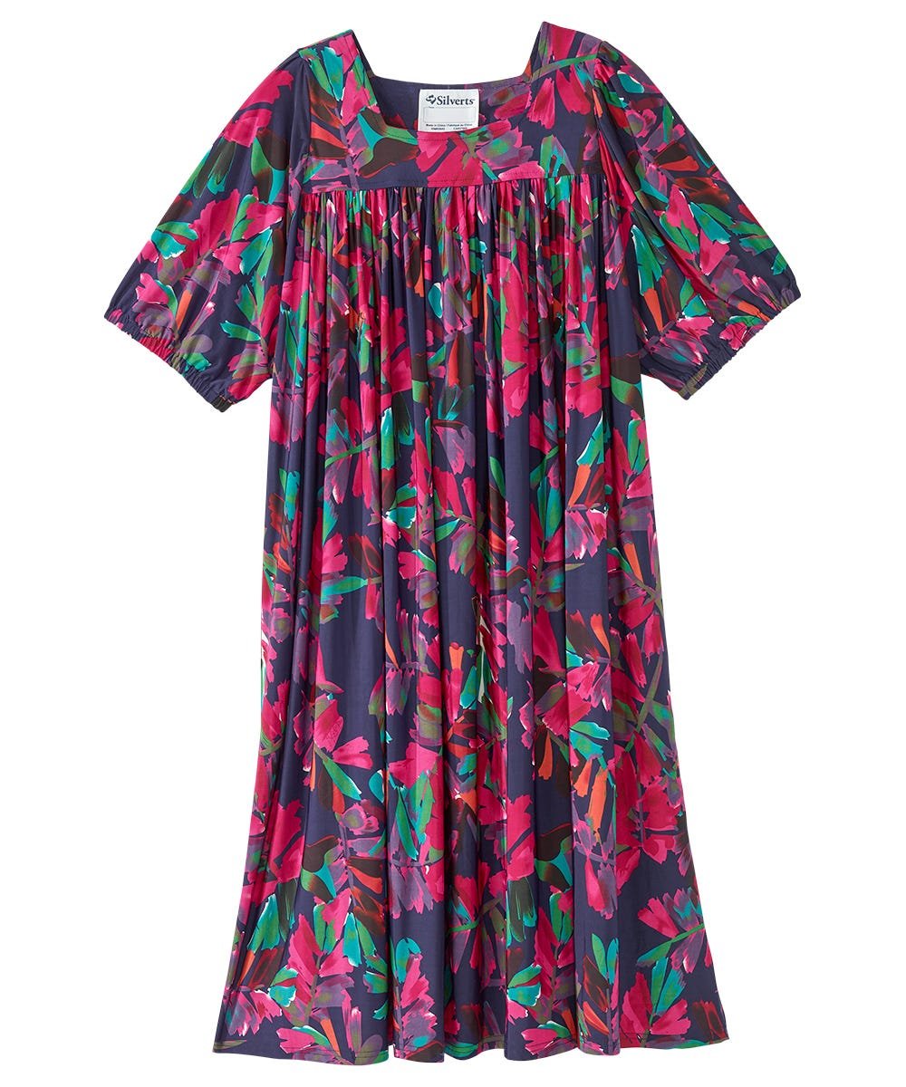 Women's Self Dressing Duster House Dress - Silverts 21
