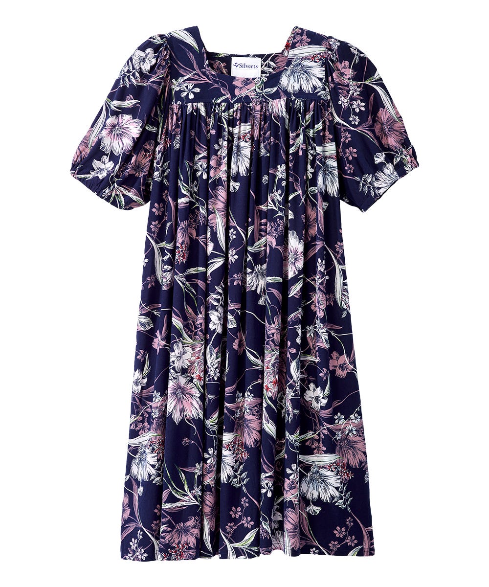 Women's Self Dressing Duster House Dress - Silverts 9