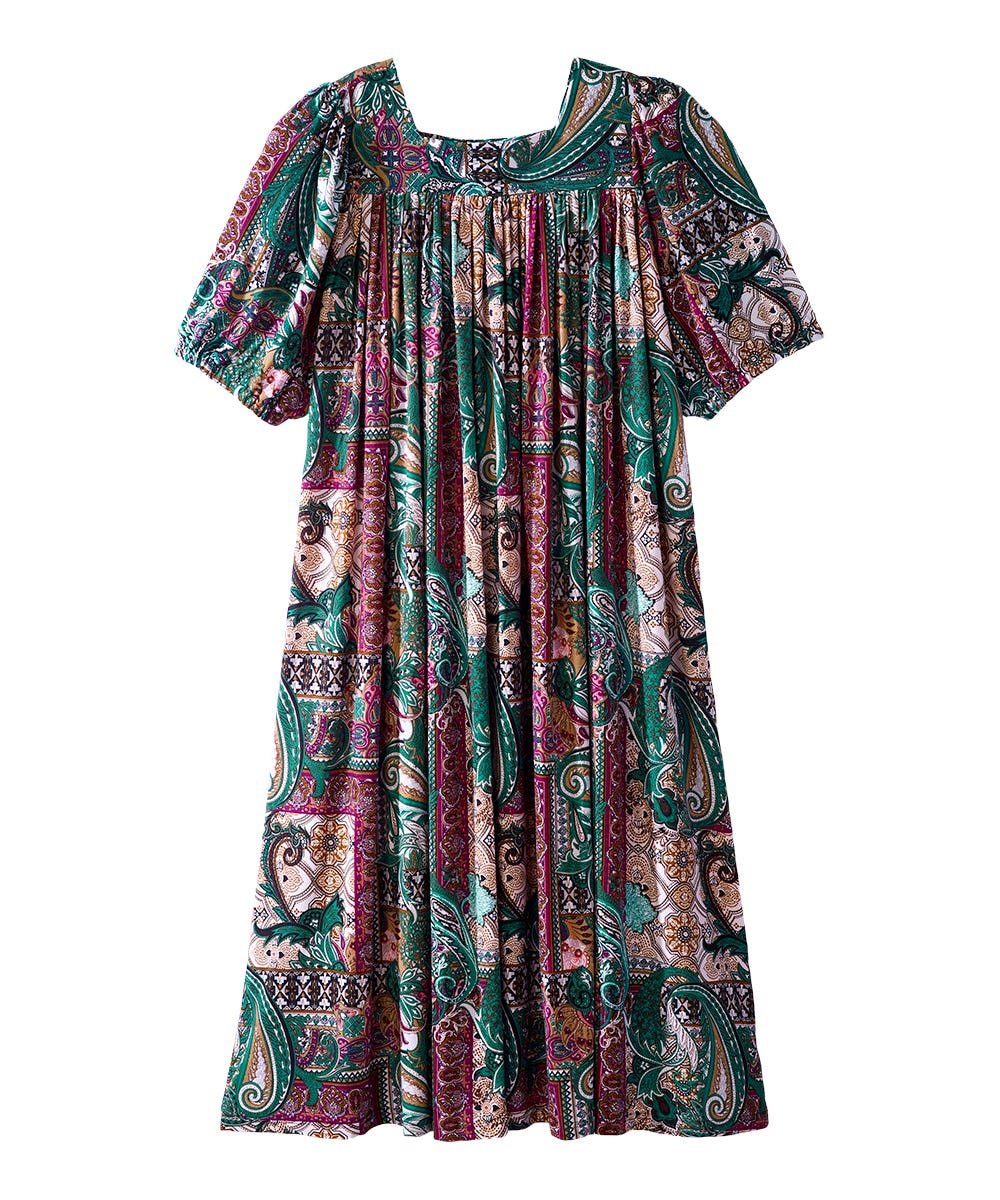 Women's Self Dressing Duster House Dress - Silverts 7