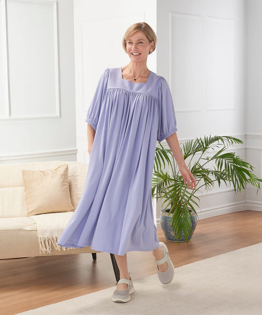 Women's Self Dressing Duster House Dress - Silverts 1