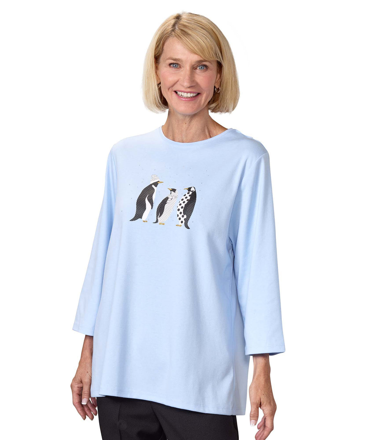 Women's Open Back Seasonal Print Top - Clearance - Silverts 36
