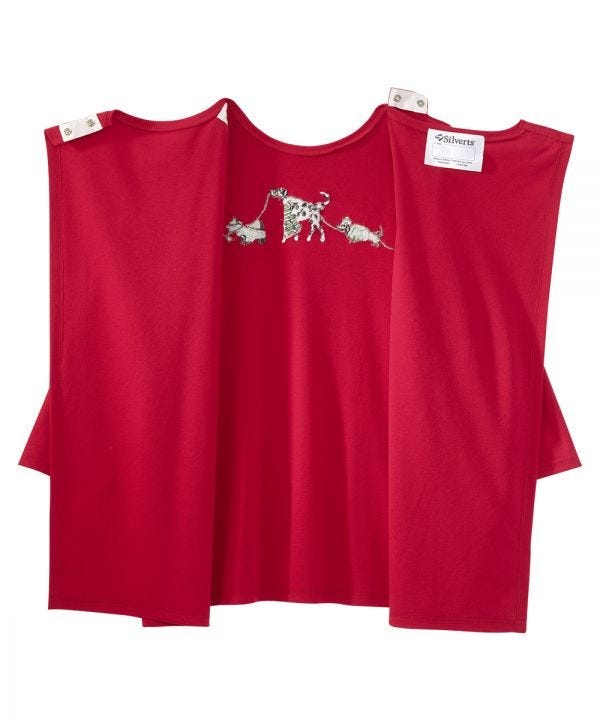 Women's Open Back Seasonal Print Top - Clearance - Silverts 10