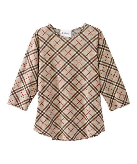 Women's Open Back Soft Sweater Knit Top - Silverts 1
