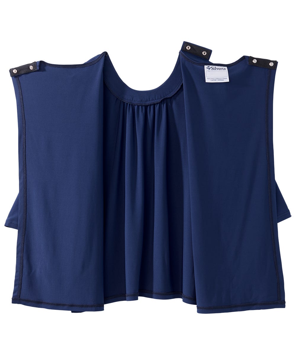 Women's Open Back Shirred Top - Silverts 18