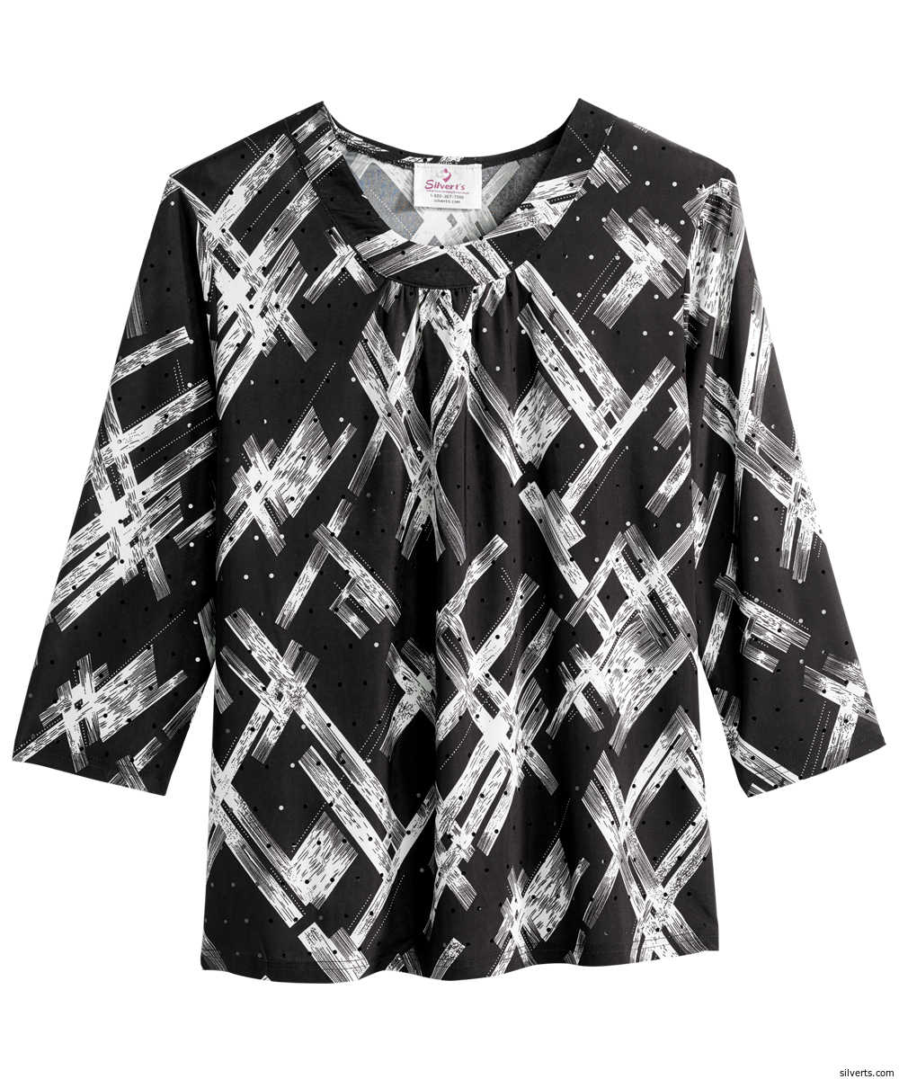 Women's Open Back Shirred Top - Silverts 28