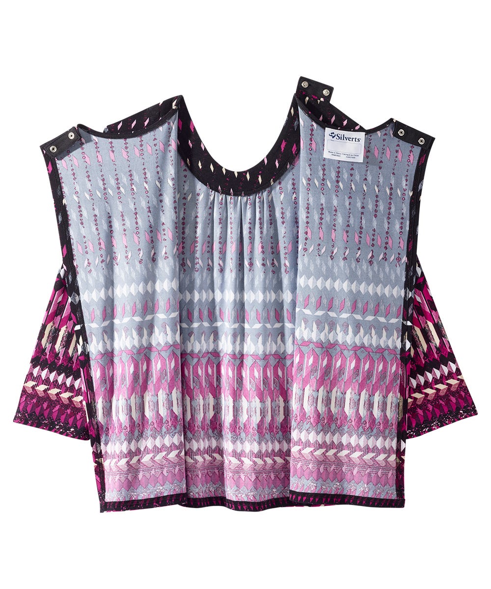 Women's Open Back Shirred Top - Silverts 10