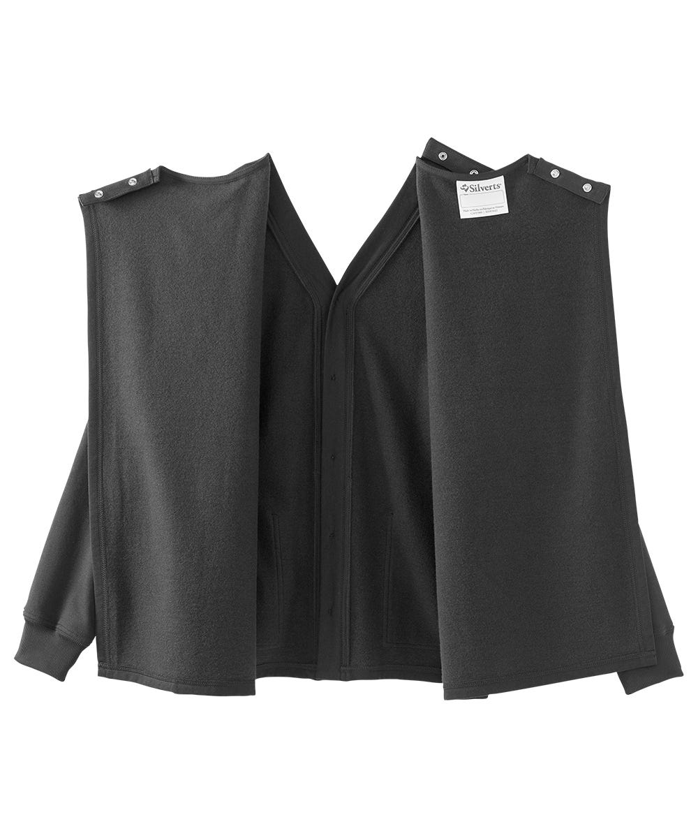 Women's Adaptive Open Back Fleece Cardigan - Silverts 27