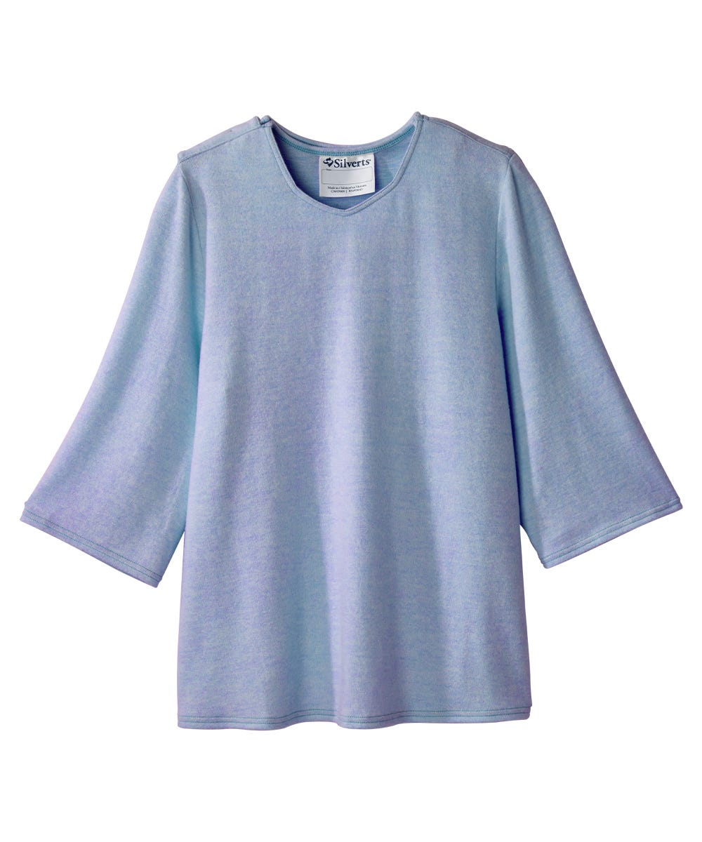 Women's Open Back 3/4 Sleeve Soft Top - Clearance