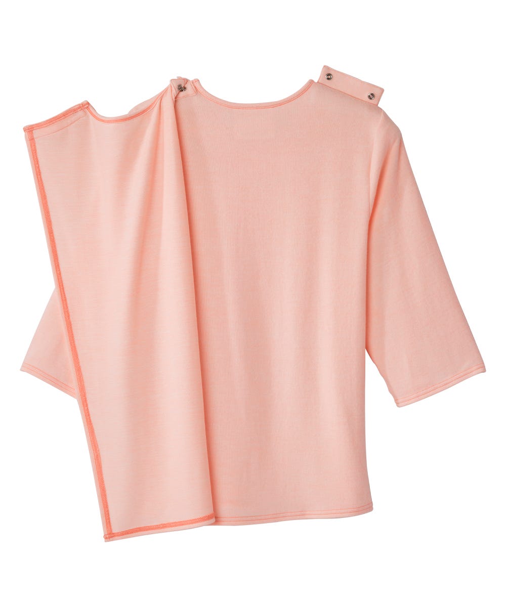 Women's Open Back 3/4 Sleeve Soft Knit Top - Silverts 6