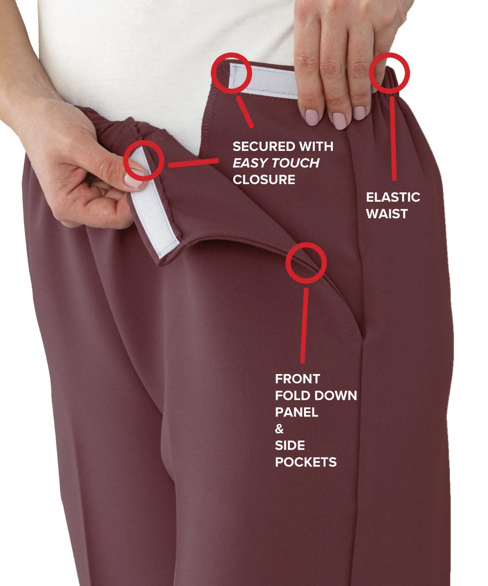Women's Easy Touch Side Closure Pants - Clearance - Silverts 3