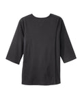 Women's Open Back 3/4 Length Sleeve Top with Embroidery - Silverts 14