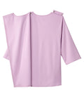 Women's Open Back 3/4 Length Sleeve Top with Embroidery - Silverts 3