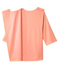 Women's Open Back 3/4 Length Sleeve Top with Embroidery - Silverts 37